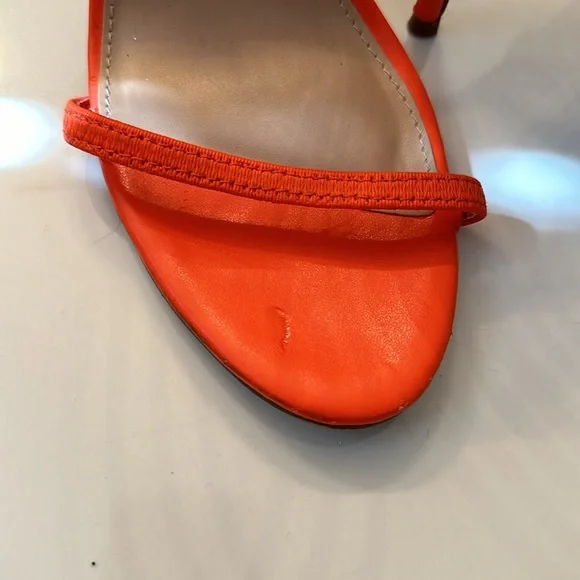 Steve Madden Heels - Size 10 - Bright Orange & Snakeskin - Picture 2 of 8